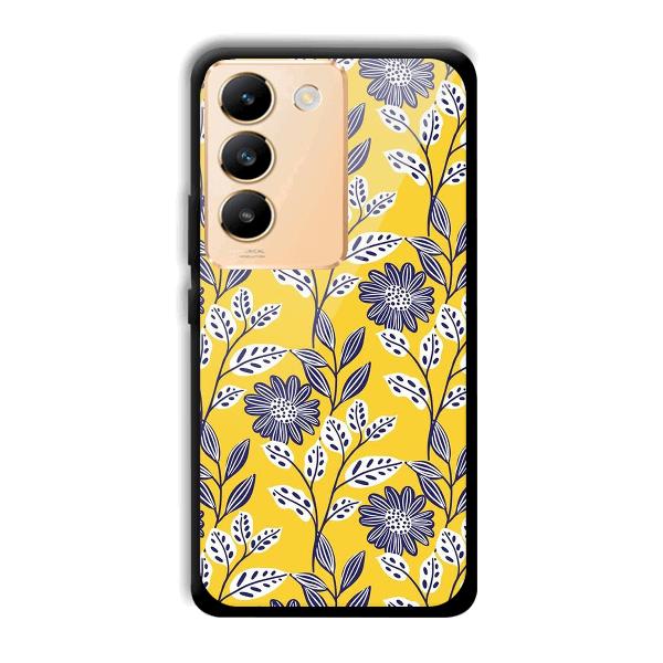 Yellow Fabric Design Phone Customized Printed Back Cover for Vivo Y200e 5G