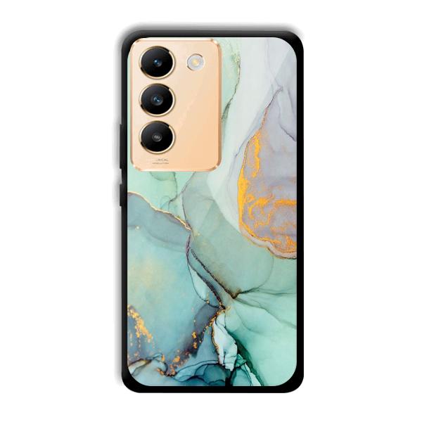 Green Marble Phone Customized Printed Back Cover for Vivo Y200e 5G