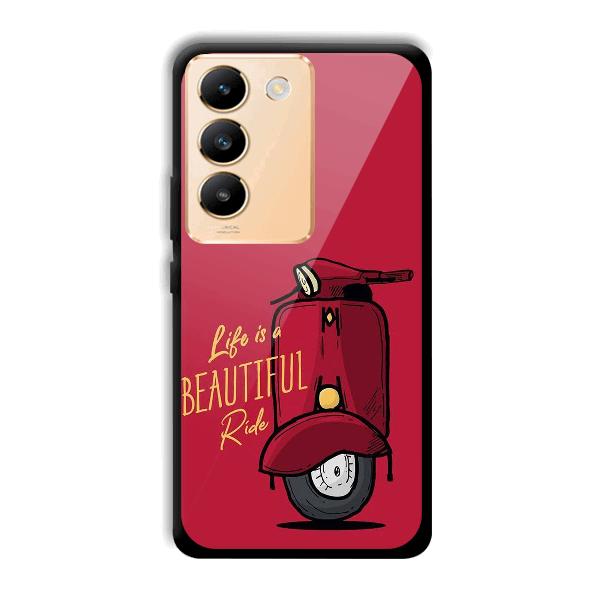 Life is Beautiful Phone Customized Printed Back Cover for Vivo Y200e 5G