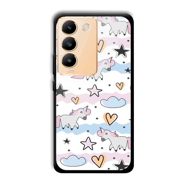 Unicorn Pattern Phone Customized Printed Back Cover for Vivo Y200e 5G