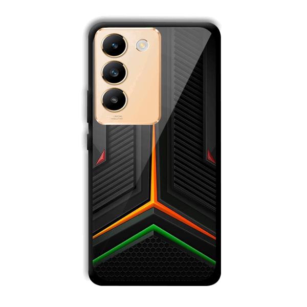 Black Design Phone Customized Printed Back Cover for Vivo Y200e 5G
