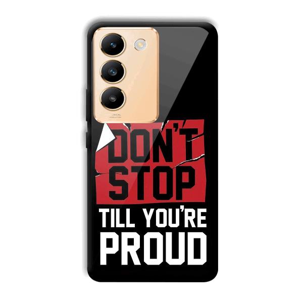 Don't Stop Phone Customized Printed Back Cover for Vivo Y200e 5G