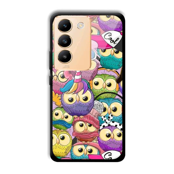 Colorful Owls Phone Customized Printed Back Cover for Vivo Y200e 5G
