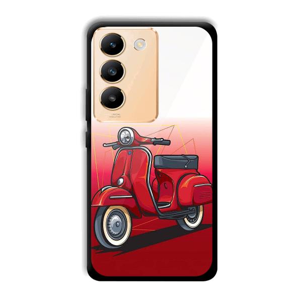 Red Scooter Phone Customized Printed Back Cover for Vivo Y200e 5G