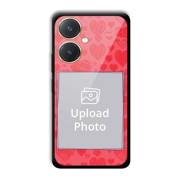 Red Hearts Customized Printed Back Cover for Vivo Y27