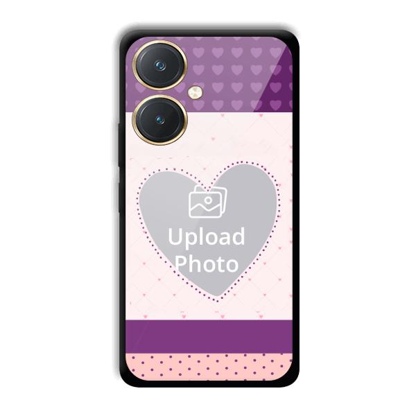 Purple Hearts Customized Printed Back Cover for Vivo Y27