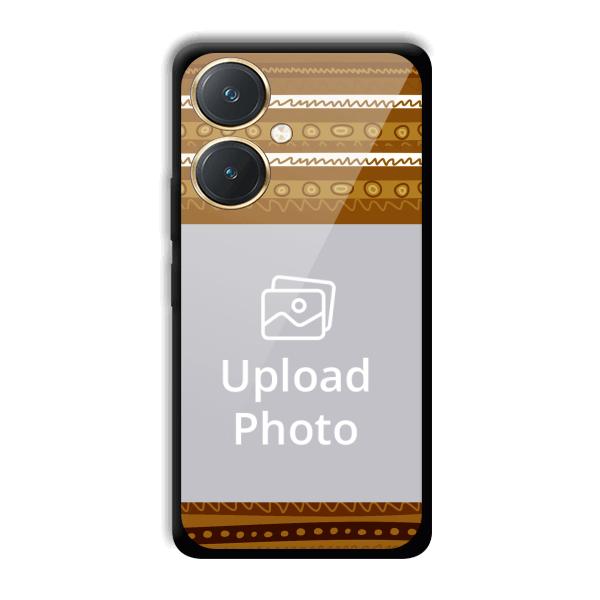 Brown Lines Customized Printed Back Cover for Vivo Y27