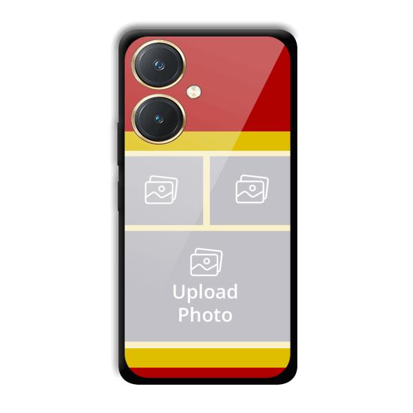 Red Yellow Collage Customized Printed Back Cover for Vivo Y27