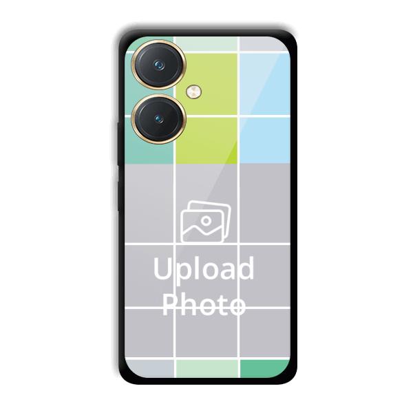 Grid Customized Printed Back Cover for Vivo Y27
