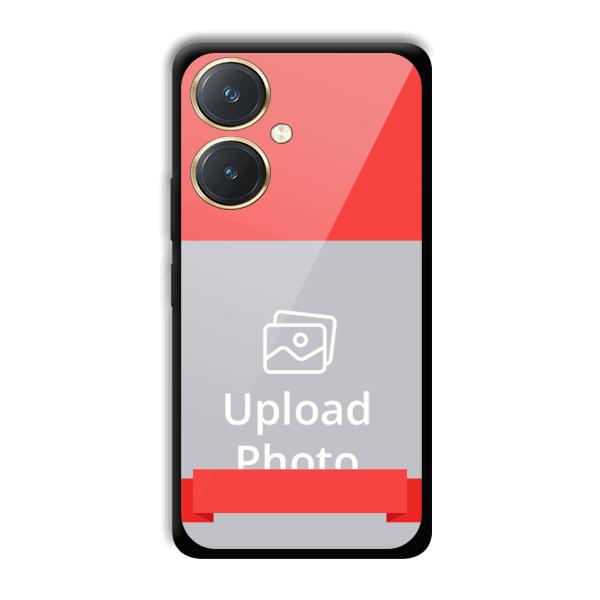 Red Design Customized Printed Back Cover for Vivo Y27