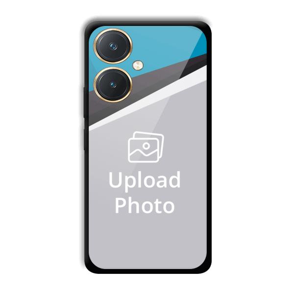 Blue Black Customized Printed Back Cover for Vivo Y27