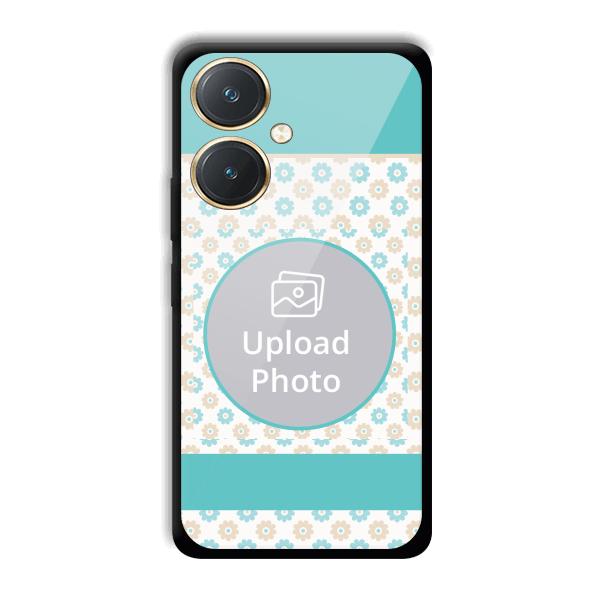 Blue Flowers Customized Printed Back Cover for Vivo Y27