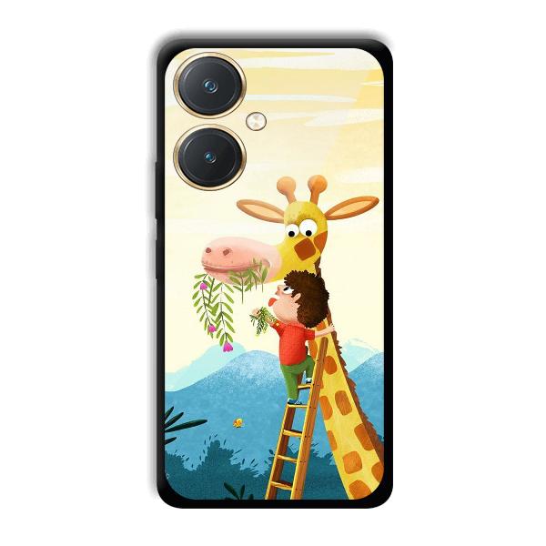 Giraffe & The Boy Phone Customized Printed Back Cover for Vivo Y27