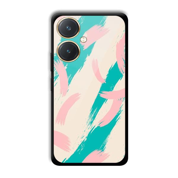 Pinkish Blue Phone Customized Printed Back Cover for Vivo Y27