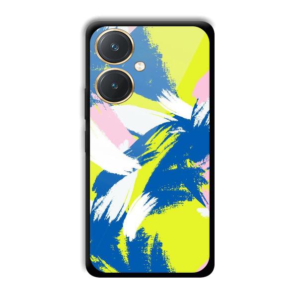 Blue White Pattern Phone Customized Printed Back Cover for Vivo Y27