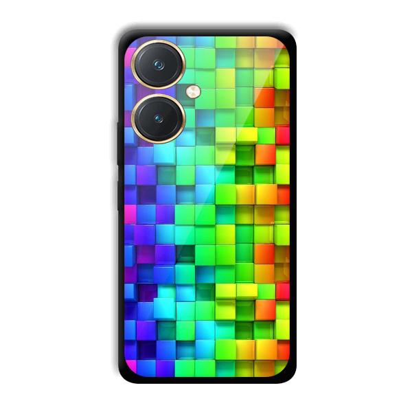 Square Blocks Phone Customized Printed Back Cover for Vivo Y27
