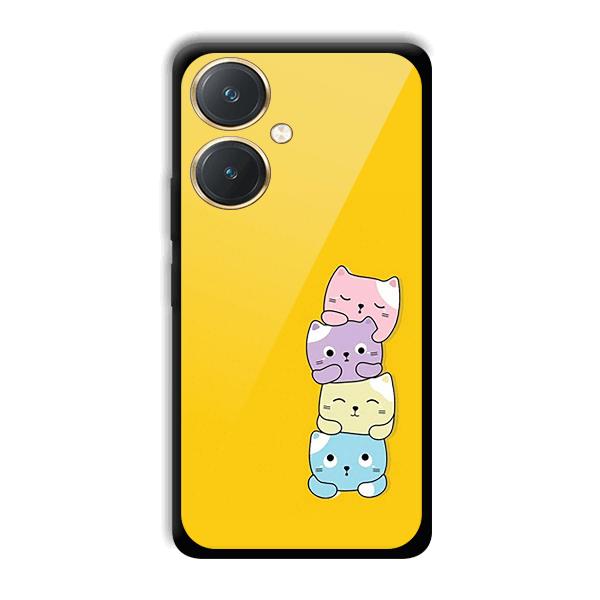 Colorful Kittens Phone Customized Printed Back Cover for Vivo Y27
