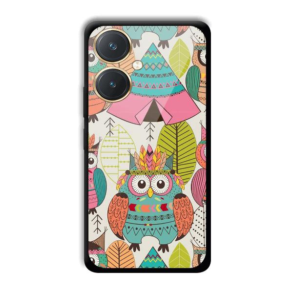 Fancy Owl Phone Customized Printed Back Cover for Vivo Y27
