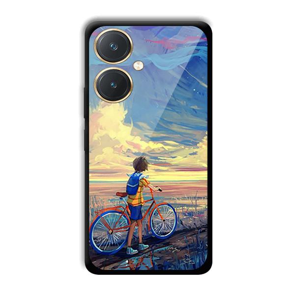 Boy & Sunset Phone Customized Printed Back Cover for Vivo Y27
