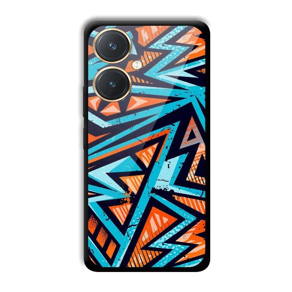 Zig Zag Pattern Phone Customized Printed Back Cover for Vivo Y27