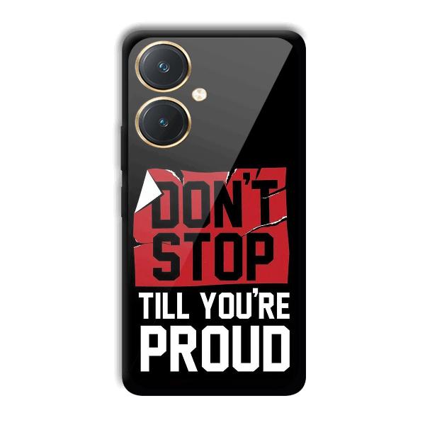 Don't Stop Phone Customized Printed Back Cover for Vivo Y27