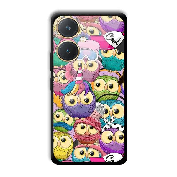 Colorful Owls Phone Customized Printed Back Cover for Vivo Y27