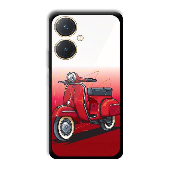 Red Scooter Phone Customized Printed Back Cover for Vivo Y27