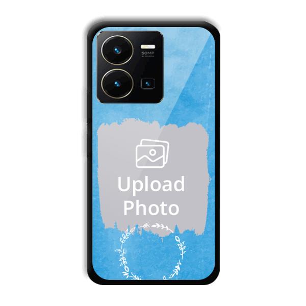 Blue Design Customized Printed Back Cover for Vivo Y35