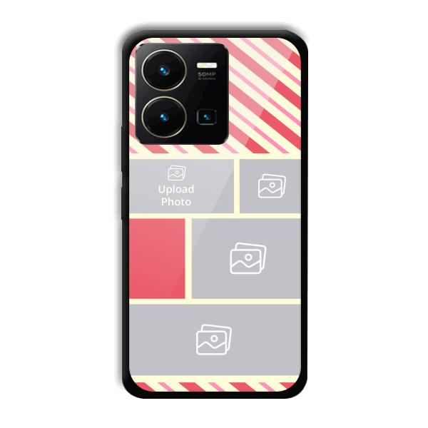 Diagnol Frame Customized Printed Back Cover for Vivo Y35