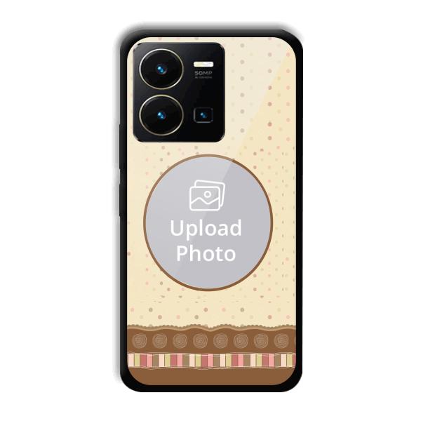 Brown Design Customized Printed Back Cover for Vivo Y35