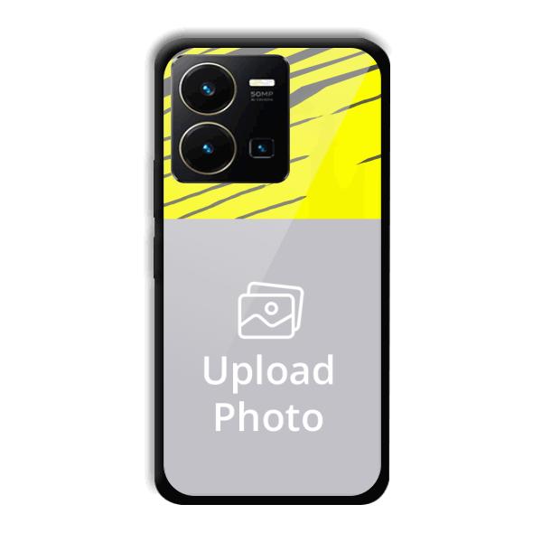 Yellow Lines Customized Printed Back Cover for Vivo Y35