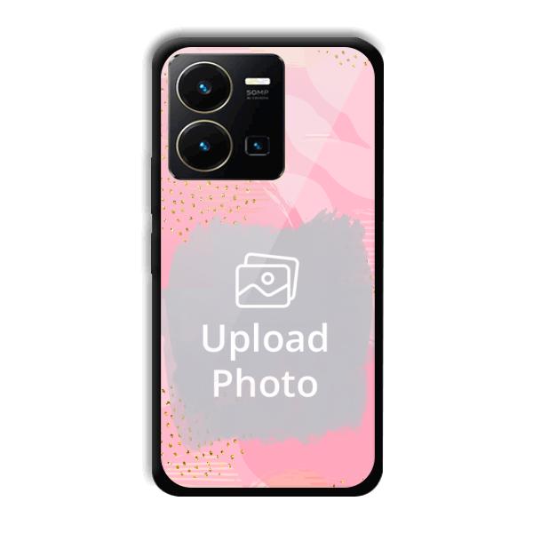 Sparkly Pink Customized Printed Back Cover for Vivo Y35