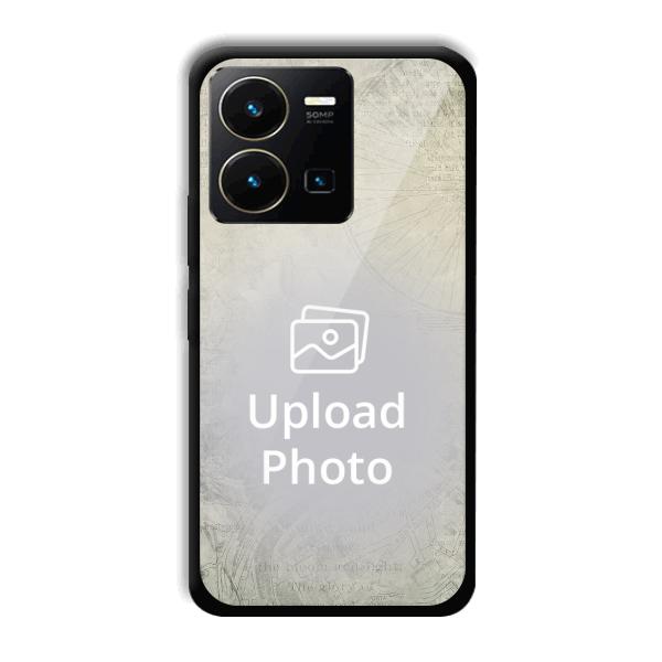 Grey Retro Customized Printed Back Cover for Vivo Y35