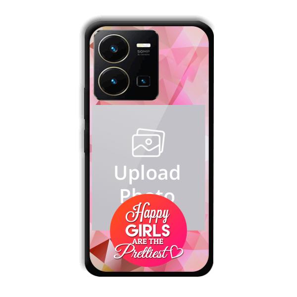 Happy Girls Customized Printed Back Cover for Vivo Y35
