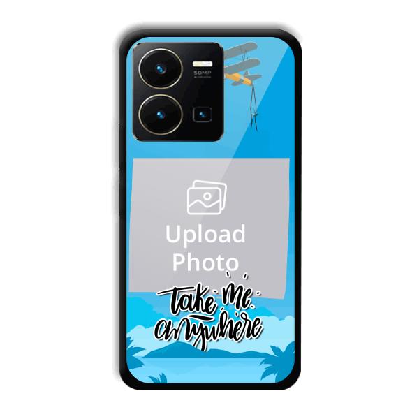 Take Me Anywhere Travel Customized Printed Back Cover for Vivo Y35