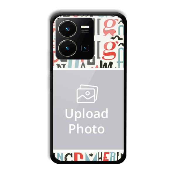 Alphabets Customized Printed Back Cover for Vivo Y35