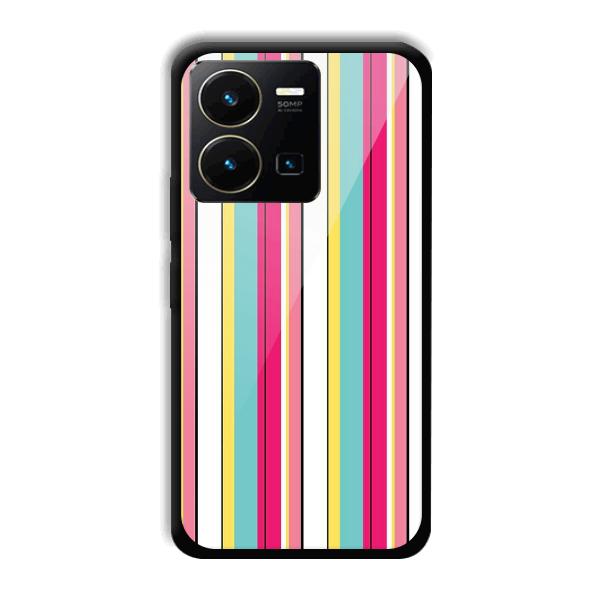 Lines Pattern Phone Customized Printed Back Cover for Vivo Y35