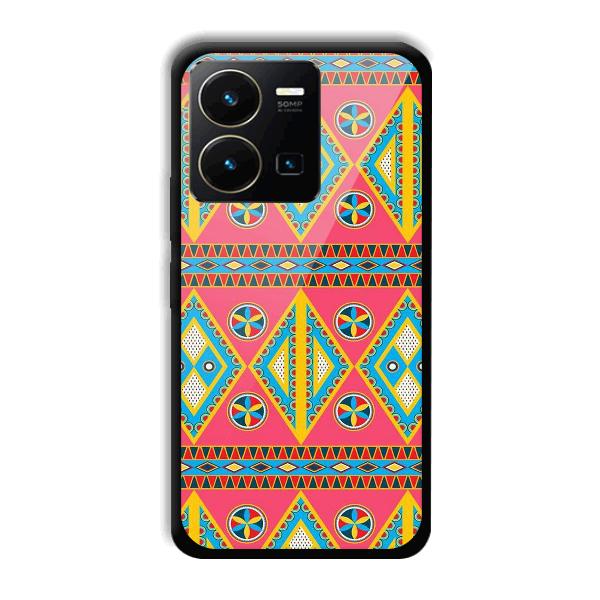 Colorful Rhombus Phone Customized Printed Back Cover for Vivo Y35