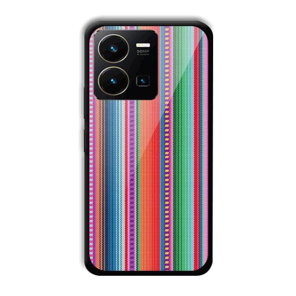 Fabric Pattern Phone Customized Printed Back Cover for Vivo Y35
