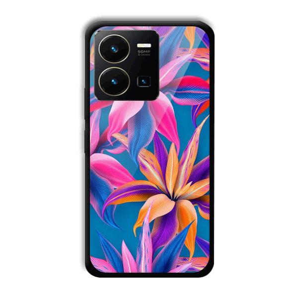 Aqautic Flowers Phone Customized Printed Back Cover for Vivo Y35