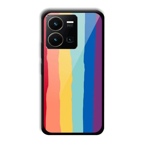 Vertical Paint Phone Customized Printed Back Cover for Vivo Y35