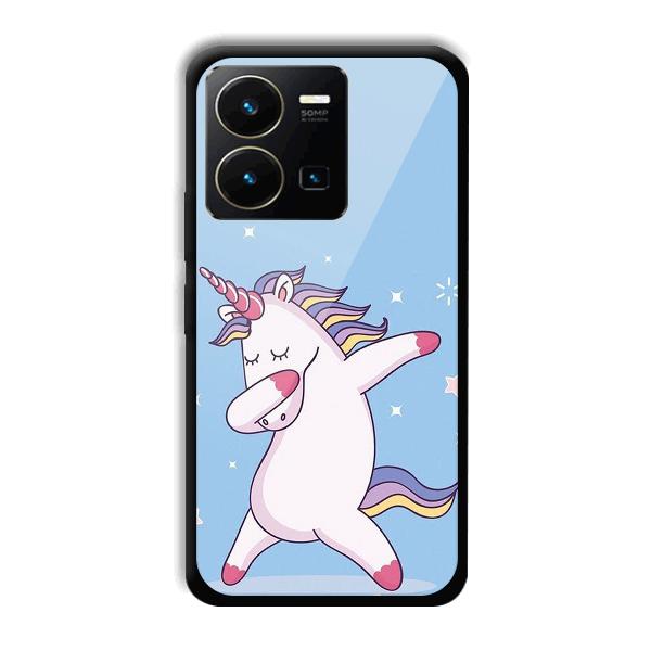 Unicorn Dab Phone Customized Printed Back Cover for Vivo Y35