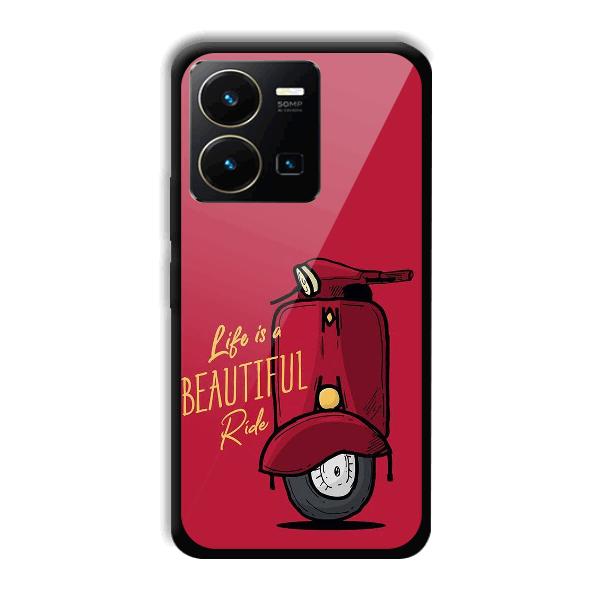 Life is Beautiful Phone Customized Printed Back Cover for Vivo Y35