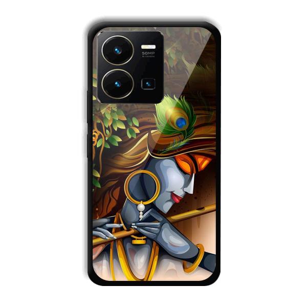 Krishna & Flute Phone Customized Printed Back Cover for Vivo Y35
