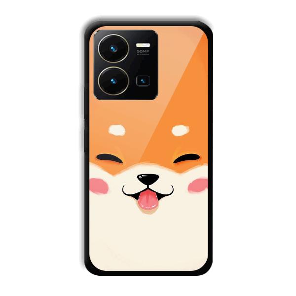 Smiley Cat Phone Customized Printed Back Cover for Vivo Y35