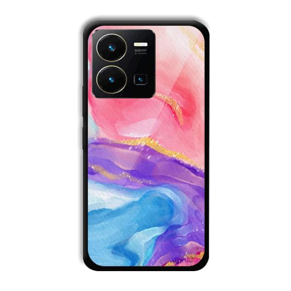 Water Colors Phone Customized Printed Back Cover for Vivo Y35