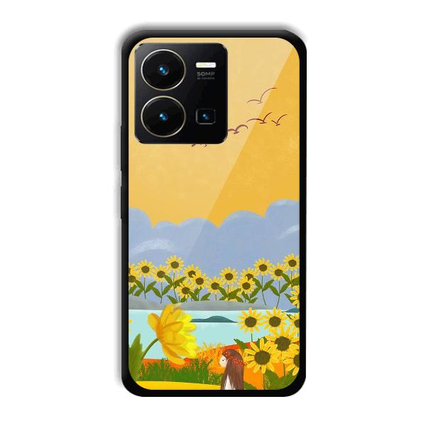 Girl in the Scenery Phone Customized Printed Back Cover for Vivo Y35