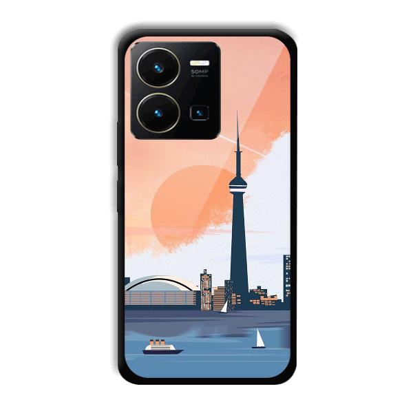 City Design Phone Customized Printed Back Cover for Vivo Y35