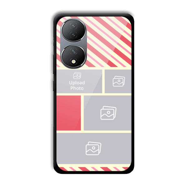 Diagnol Frame Customized Printed Back Cover for Vivo Y100A 5G