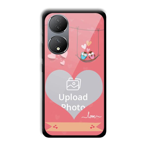 Love Birds Design Customized Printed Back Cover for Vivo Y100A 5G